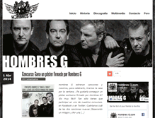 Tablet Screenshot of hombres-g.com